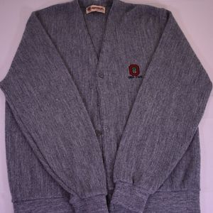 OHIO STATE Button Up Sweater Men's LARGE